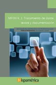 Portada de: MF0974_3 Tratamiento de datos, textos y documentación